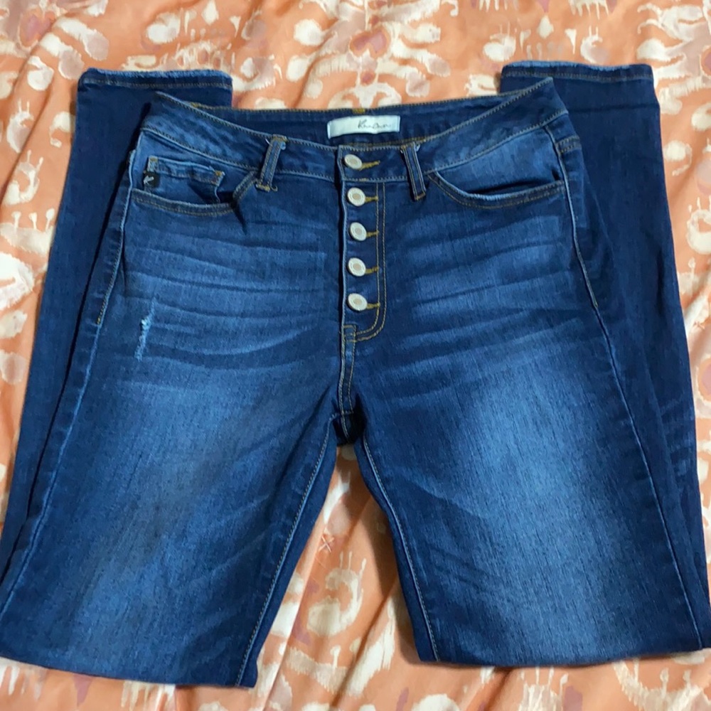 KanCan button up skinny jeans